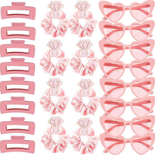 סט  מתנה למלוות בצבעי ורוד, לבן ושחור