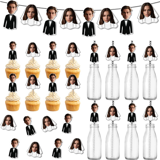 קישוטים בהתאמה אישית עם תמונת הזוג